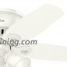 Hunter 42" Flush Mount Traditional Ceiling Fan with Snow White Swirled Marble Three-Light Fitter (Certified Refurbished) - B073VT5CLP